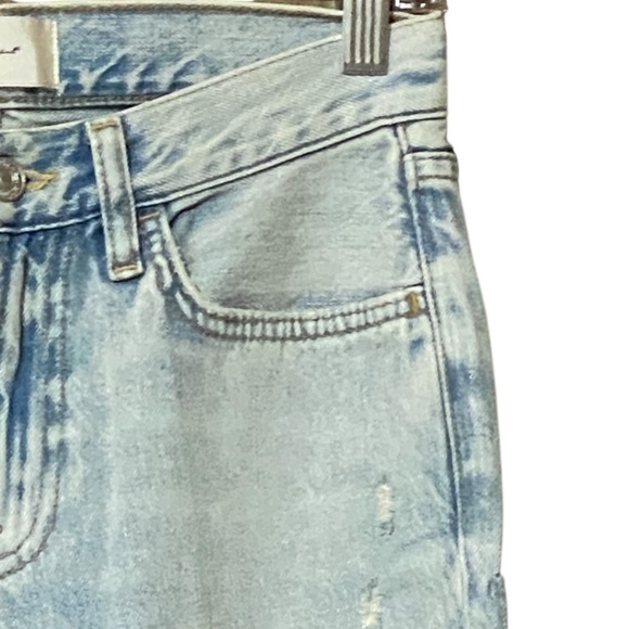 7 For All Mankind Low Rise Flare Jeans 27 Tailorless Iris Patch All Over Patches - Picture 13 of 16